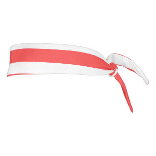 Rayado Horizontal Simple de Rojo Rosado y Blanco