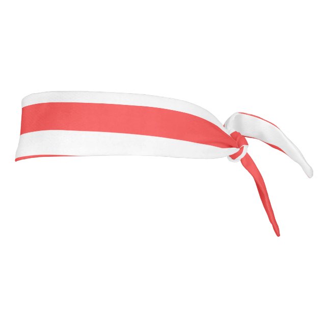 Rayado Horizontal Simple de Rojo Rosado y Blanco (Girar 90)