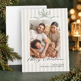 Rayado Light Sage Feliz Navidad 3-Foto