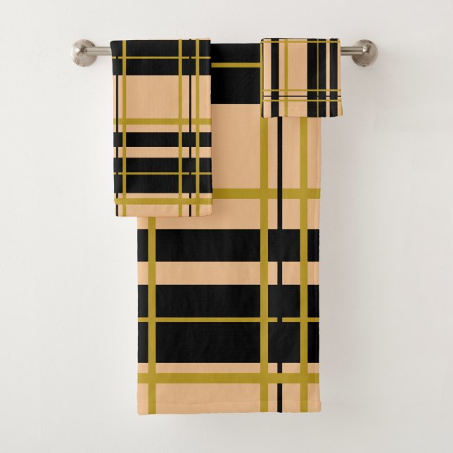 Rayado negro y dorado rosa (In situ)