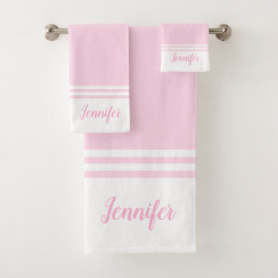 Rayado simple rosado y blanco moderno