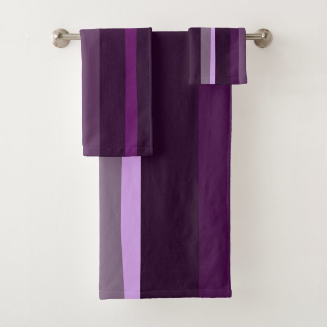 Rayas abstractas púrpura y rosa (In situ)