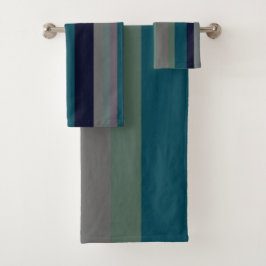 Rayas abstractas verdes, Verde azuladas y rosas