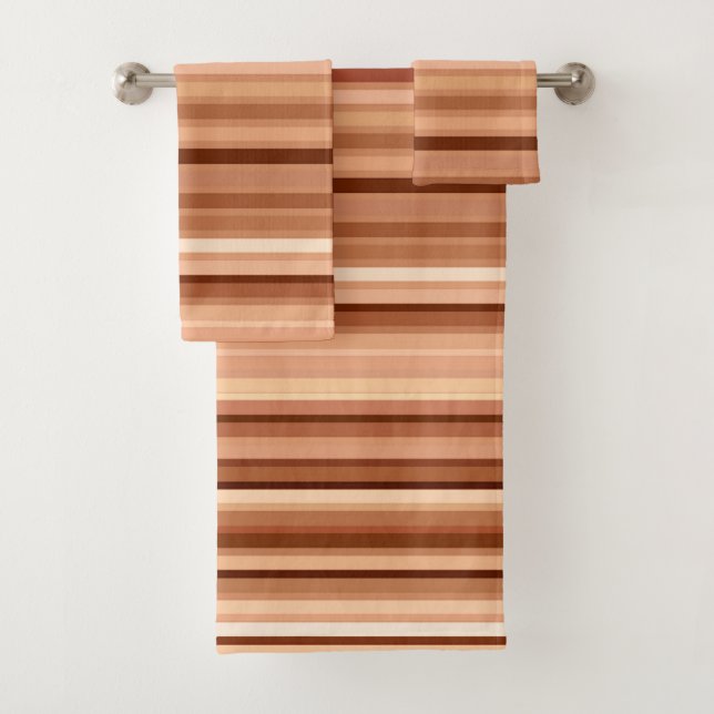 Rayas ampolladas, marrón, tan y crema (In situ)