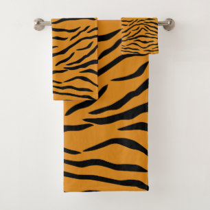 Rayas anaranjadas y negras del tigre