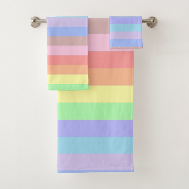 Rayas arcoiris pasteles (In situ)