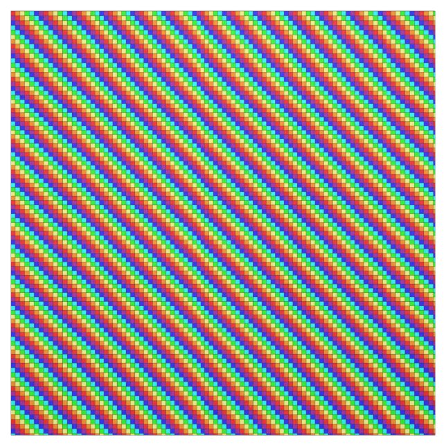 Rayas arcoiris - Tela de algodón de Pima (Retal)