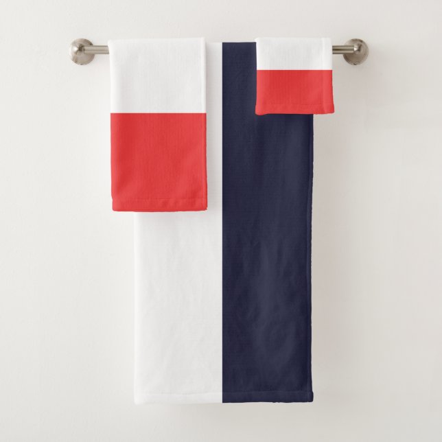 Rayas azules blancas y rojas rayadas (In situ)