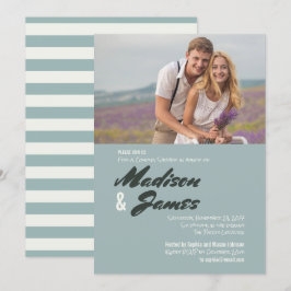 Rayas Azules | Floral | Invitaciones para Fiesta d