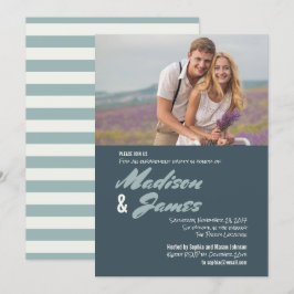 Rayas Azules | Invitaciones de Fiesta de Compromis