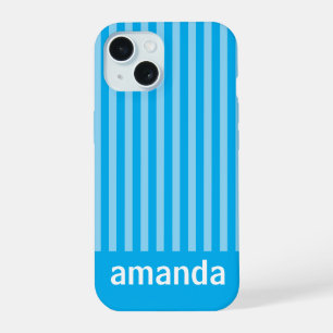 RAYAS AZULES NOMBRE PERSONALIZADO MODERNO ELEGANTE