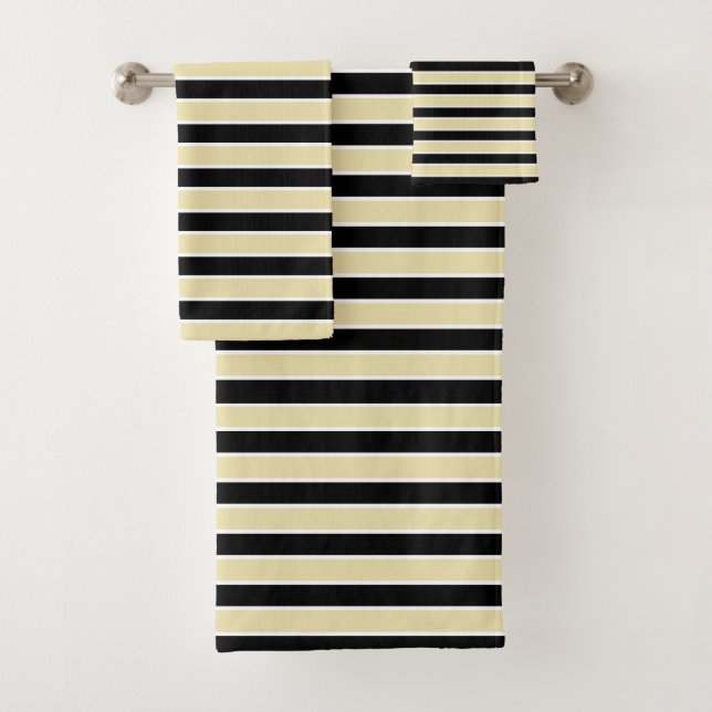 Rayas beige, blancos y negros (In situ)
