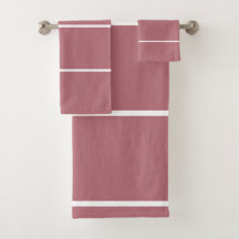 Rayas blancas geométricas de oro Rosa