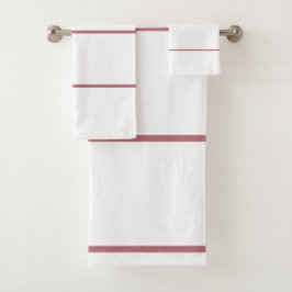 Rayas blancas geométricas de oro Rosa