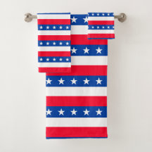 Rayas blancas rojas de las estrellas azules