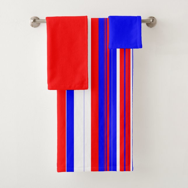 Rayas blancas rojas y azules  (In situ)