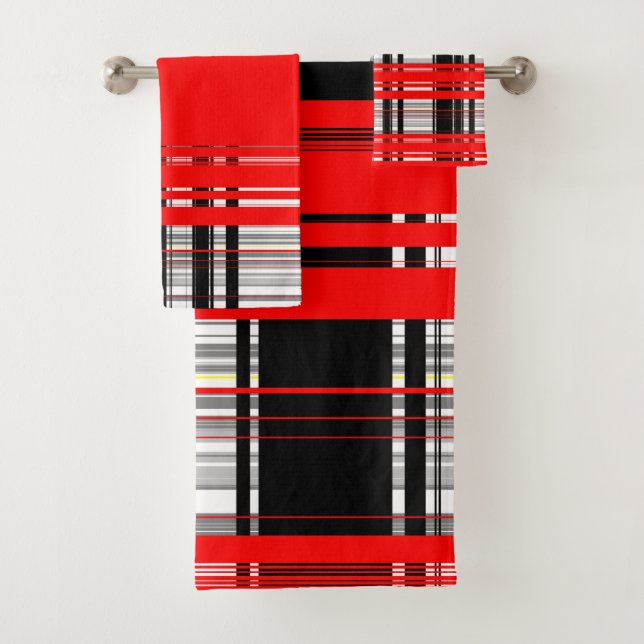 Rayas blancas rojas y negras (In situ)