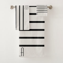 Rayas blancas y negras personalizadas