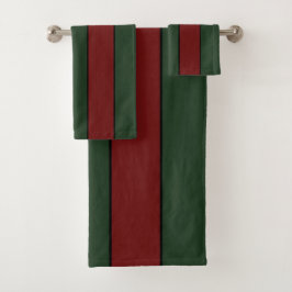 Rayas Clásicas de Navidad Verde y Rojo