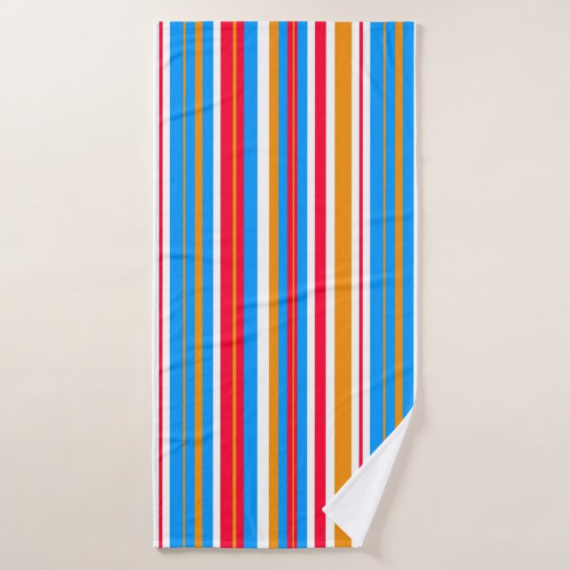 Rayas coloridas (Toalla de baño)