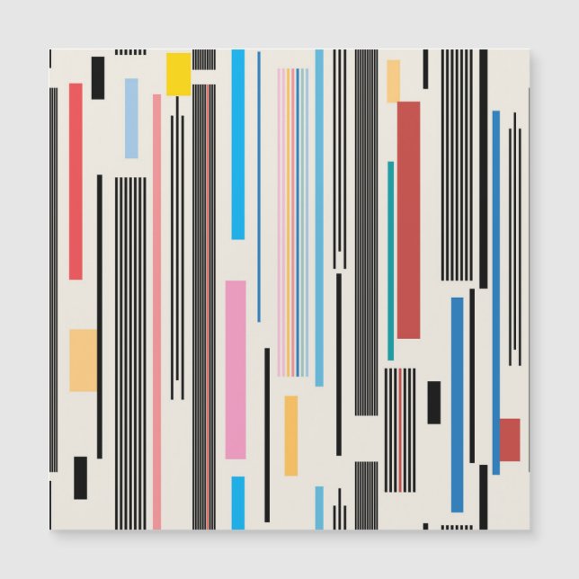 Rayas coloridas: mezcla de patrones gráficos (Anverso)