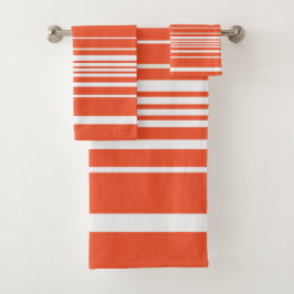 Rayas complejas - Naranja y blanco