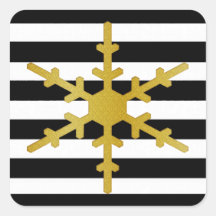 Rayas contemporáneas y Pegatinas de copos de nieve