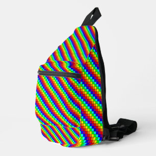 Rayas de Arcoíris - Bolso bandolera