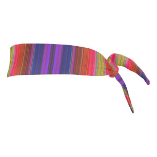 Rayas de arcoiris púrpura Rojo Tira de cabeza