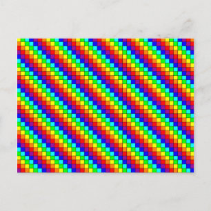 Rayas de Arcoíris - Tarjeta Postal