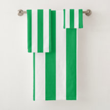 Rayas de Cabaña Verdes y Blancas