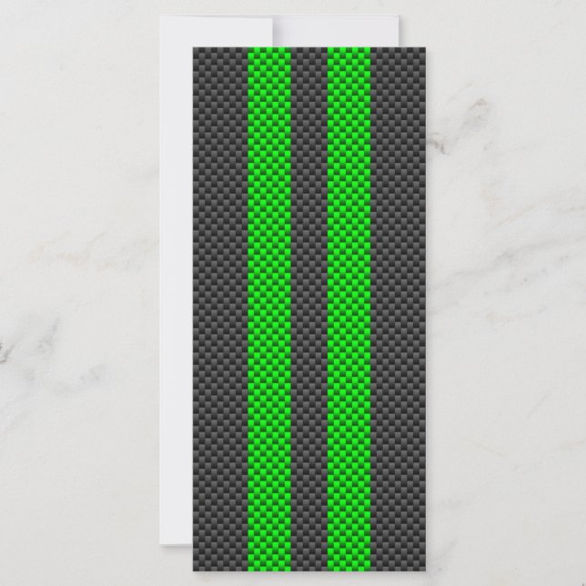 Rayas de Carreras de estilo de fibra de carbono ve (Anverso)