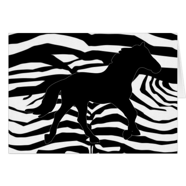 Rayas De Cebra Negra Y Blanca (Anverso (Horizontal))