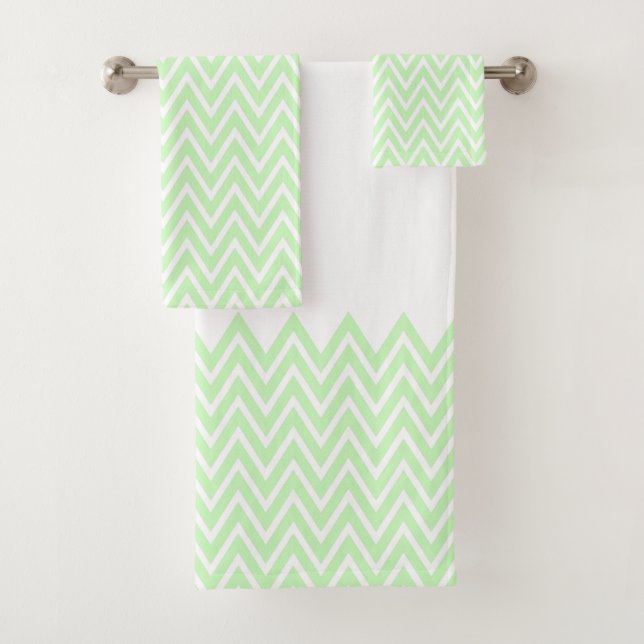 Rayas de Chevron Verde Lima y Blanco (In situ)
