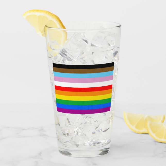 Rayas de la Bandera de Progreso LGBTQ+ (Anverso (hielo))