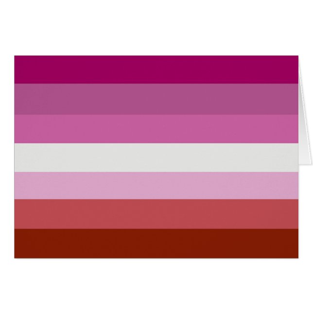 Rayas de la Bandera del Orgullo Lesbiano (Anverso (Horizontal))