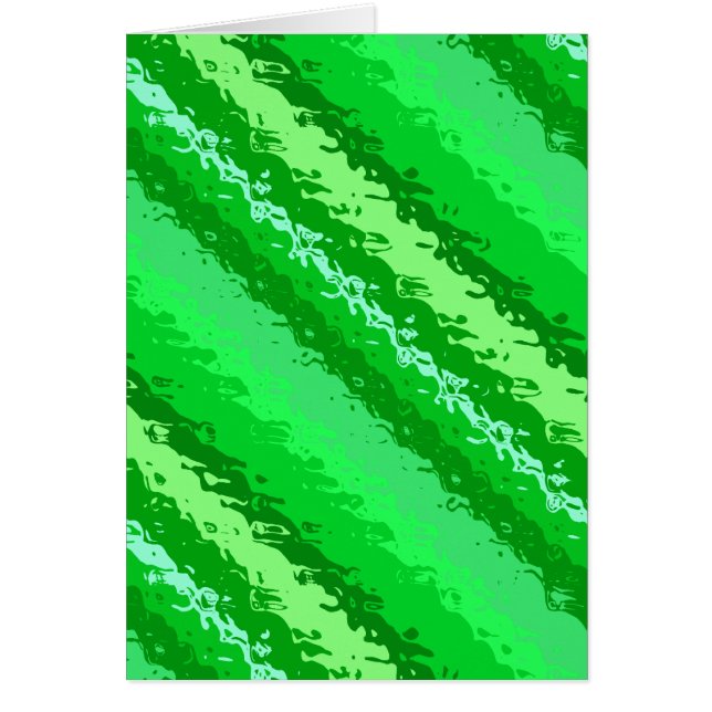 Rayas de vidrio - tonos verde esmeralda (Frente)