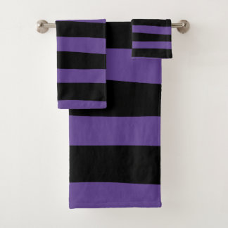 Rayas desiguales en morado y negro