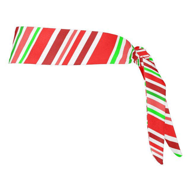 Rayas diagonales de caramelo de Navidad rojas blan (Girar 90)