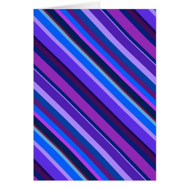 Rayas diagonales en azul y púrpura (Frente)