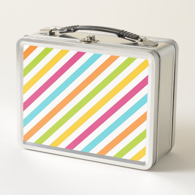 Rayas diagonales en colores vibrantes (Anverso)