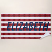 Rayas En La Toalla De Playa Abstracta