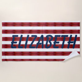 Rayas En La Toalla De Playa Abstracta