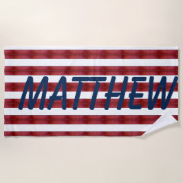 Rayas En La Toalla De Playa Abstracta