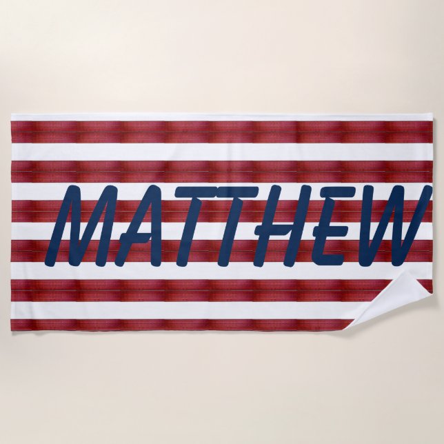 Rayas En La Toalla De Playa Abstracta (Anverso)