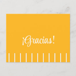 Rayas en Tarjeta de Agradecimiento Española