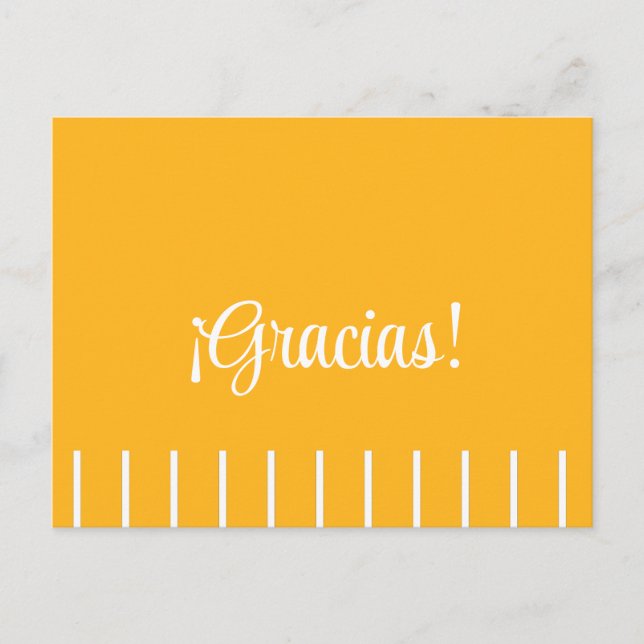 Rayas en Tarjeta de Agradecimiento Española (Anverso)