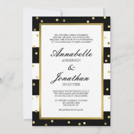 Rayas esparcantes | Elegante invitación a la boda