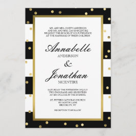 Rayas esparcantes | Elegante invitación a la boda