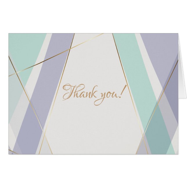 Rayas geométricas modernas contemporáneas violeta  (Anverso (Horizontal))